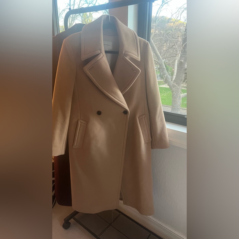 Like new, Club Monaco tan wool coat